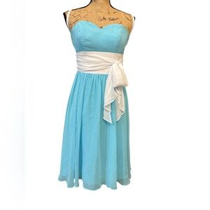 Y2K Designer Alfred Angelo dress chiffon strapless women’s size small